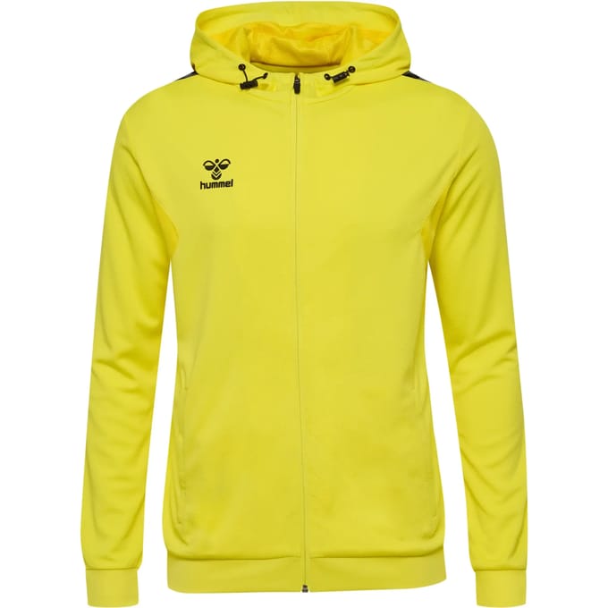 Hooded polyester trainingsjack met rits Hummel Authentic