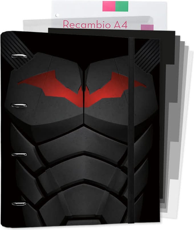 DC comics: Batman Armor 4-Ring Binder WITH PAPER