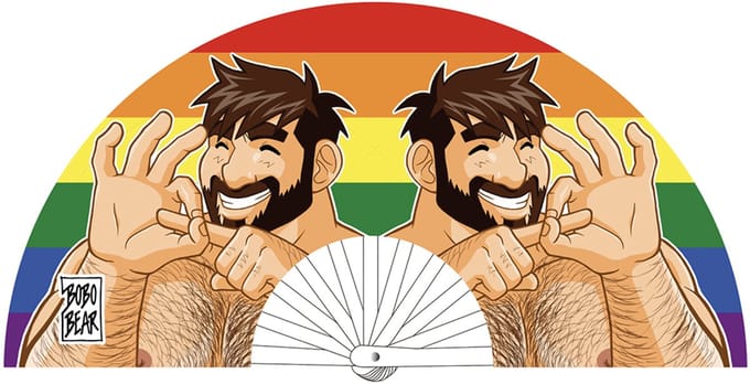 M PROUD CHEEKY Pride Fan