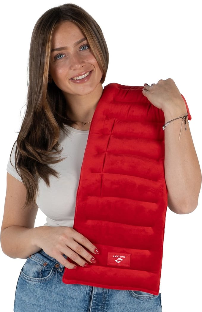 Chillaxy Pittenzak- Kersenpitkussen Langwerpig - Pittenkussen - Warmtekussen Magnetron - Rood