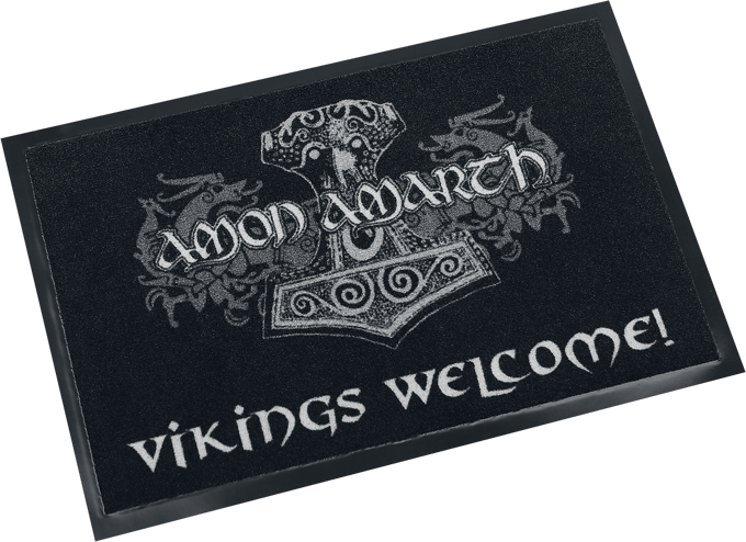 Amon Amarth Deurmat - Vikings Welcome! - voor Geen - zwart