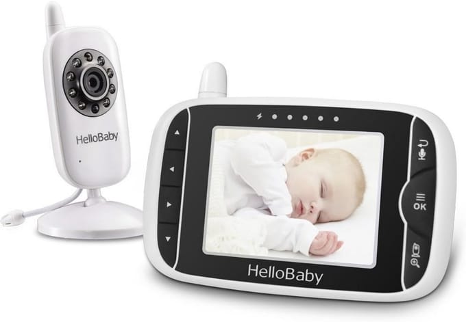 Draadloze Videobabyfoon met Camera en 2-Weg Talkback-Systeem