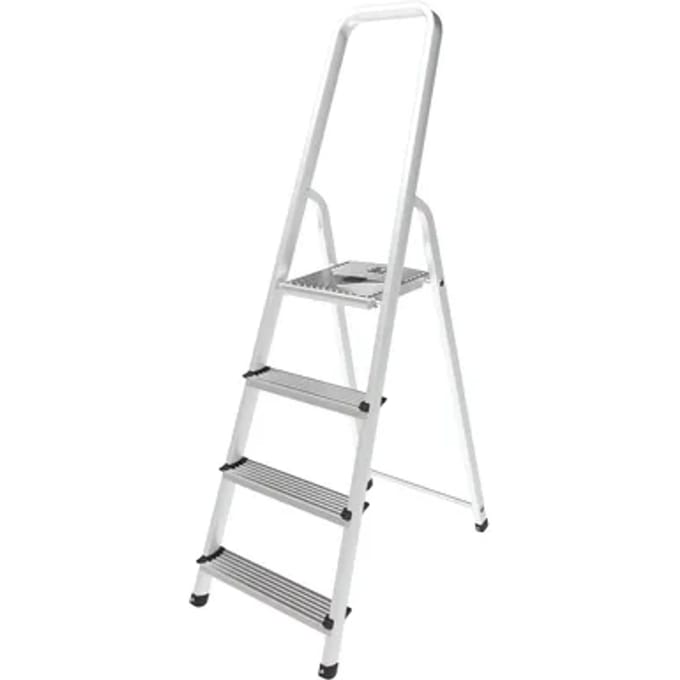 Sencys - Huishoudtrap - Aluminium - 4-treden – Max. 150kg
