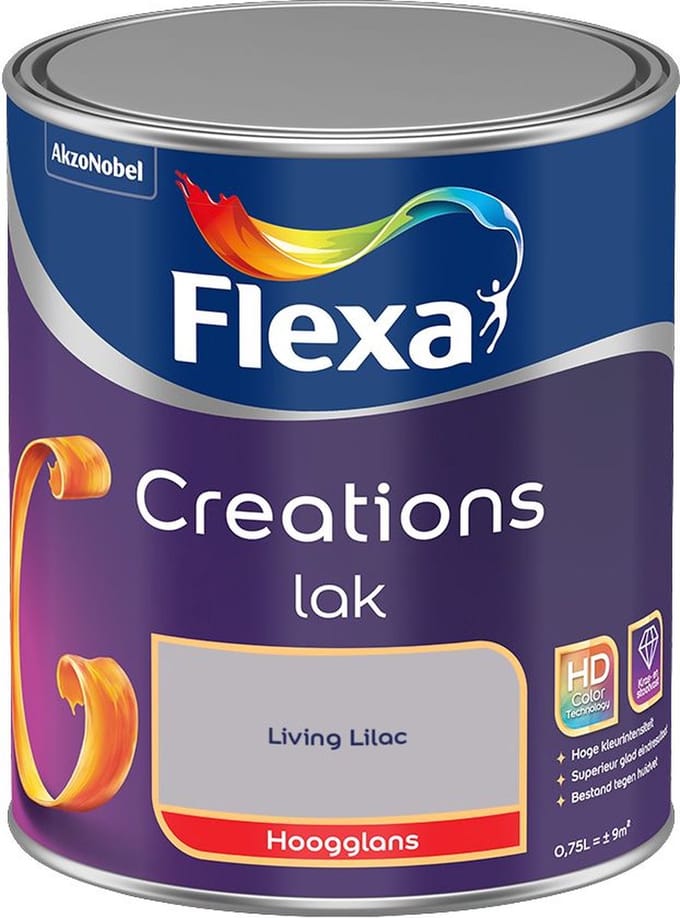 Flexa - Creations Lak Hoogglans - Living Lilac - Mengverf - 750 Ml