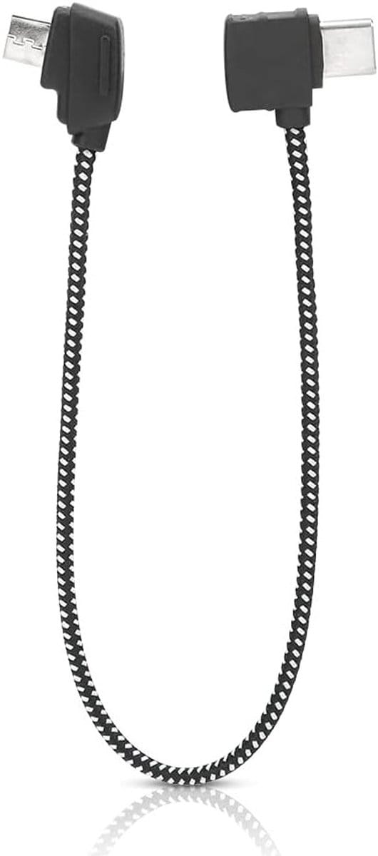 Data Kabel Type-C voor Tablet en Controller - Geschikt voor Mini RC Drone, OTG, Nylon Gevlochten 207mm/8.1 Inch