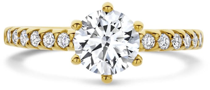 14K Geelgouden Ring Lab Grown Diamant 1.24ct F VS – 4035584
