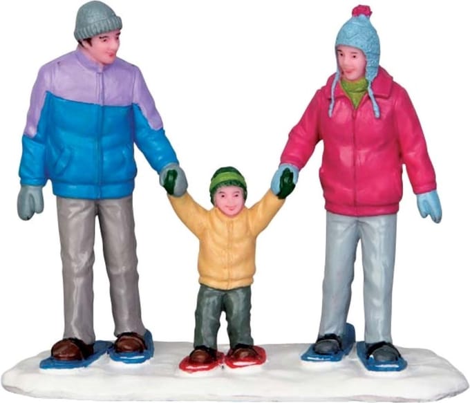 Lemax - Snowshoe Family