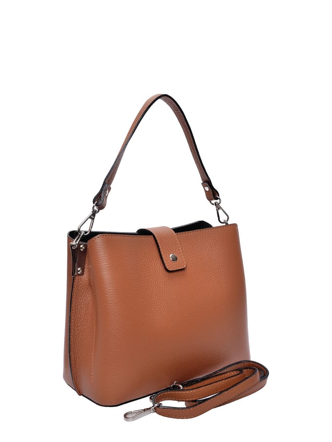 Isabella Rhea Brown Rundleer Tas