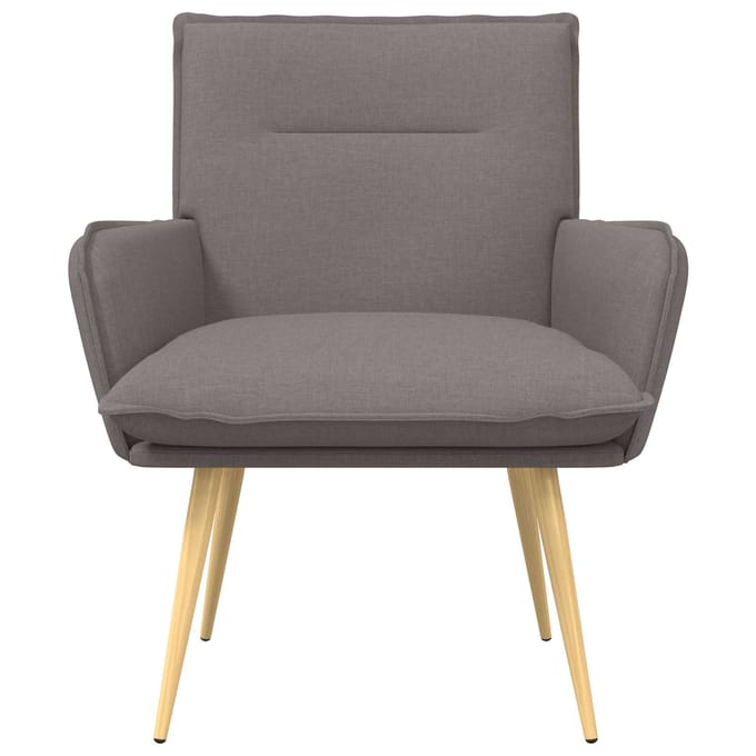 vidaXL - Fauteuil - Taupe - Stof