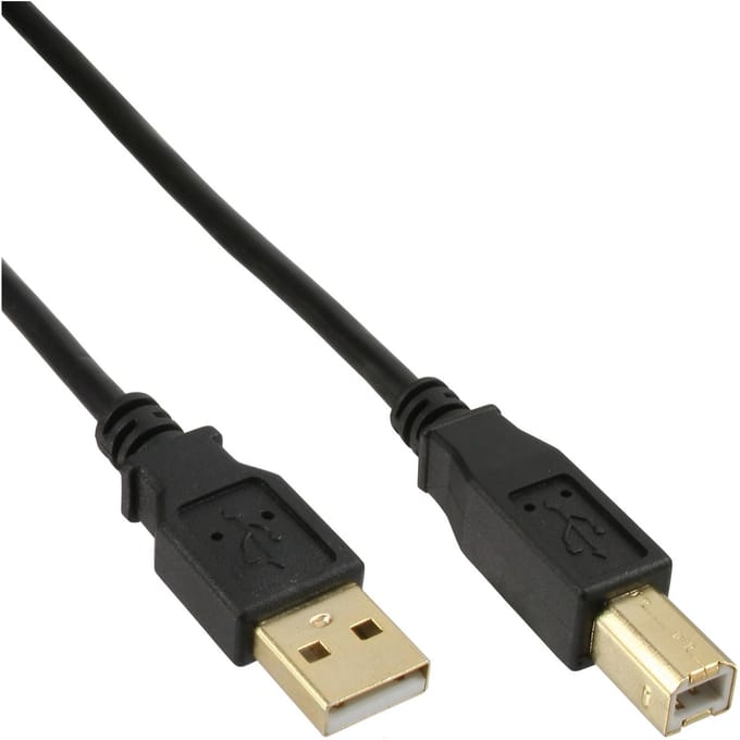 InLine USB naar USB-B kabel - USB2.0 - 5 meter