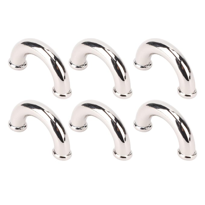 10 Sets Tas Boogbrug Metaal Zilver D-ring Connector Gesp met 5,5 mm Kruisschroef Set voor white