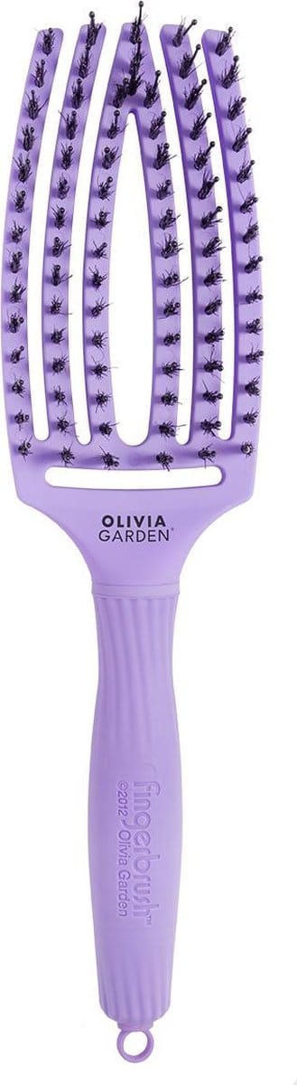 Olivia Garden Fingerbrush Care Iconic Boar&Nylon Lavender Medium