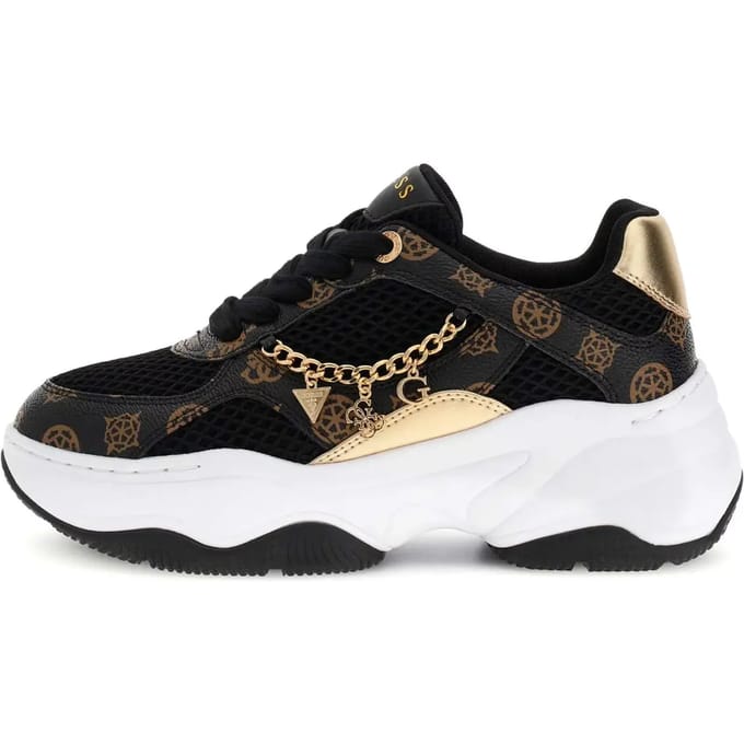 Guess Harpaa dames sneaker - Zwart multi - Maat 37