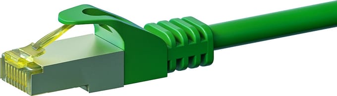 Danicom Cat7 S/FTP (PIMF) patchkabel - 5 meter groen - netwerkkabel - internetkabel - UTP kabel - RJ45 - 10000 mbit/s