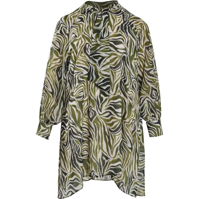 Damesjurk met lange mouwen Mat Fashion Zebra Print