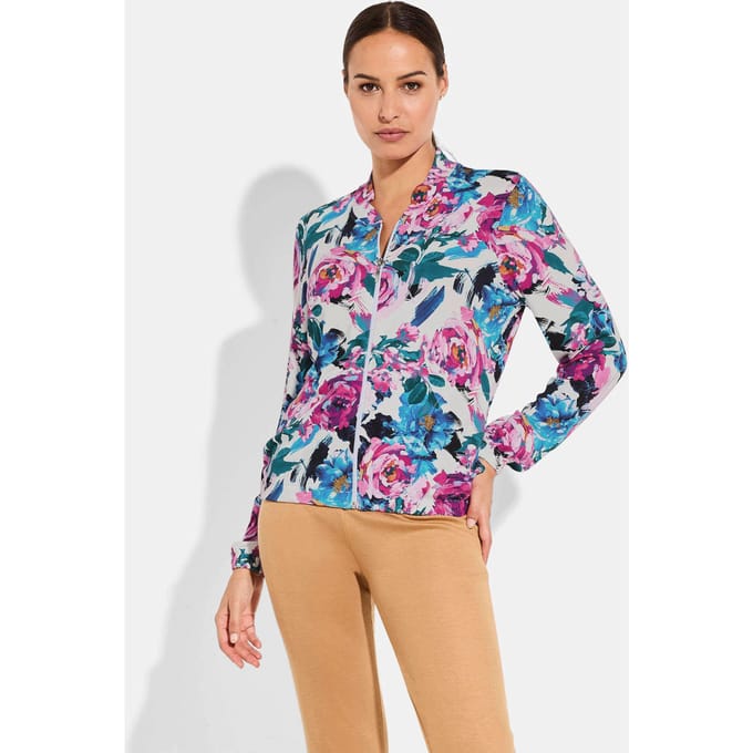 Blouson van viscose-jersey - roze / gedess. - Gr. 25 van Goldner Fashion