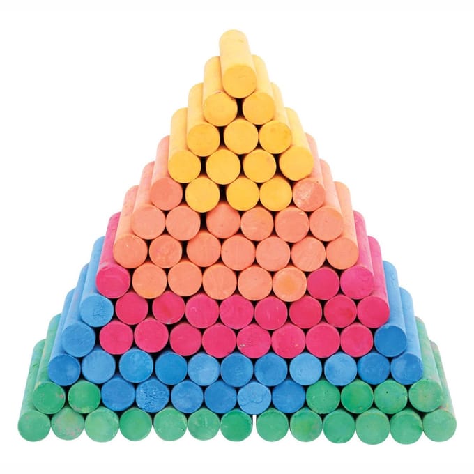 Colorations - Colored Dustless Chalk 100 pcs.