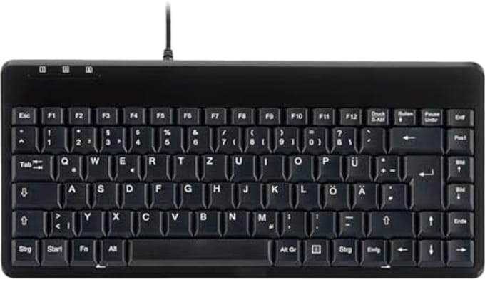 Mini USB Toetsenbord QWERTZ - Compact en Stijlvol met 1.8m Kabel