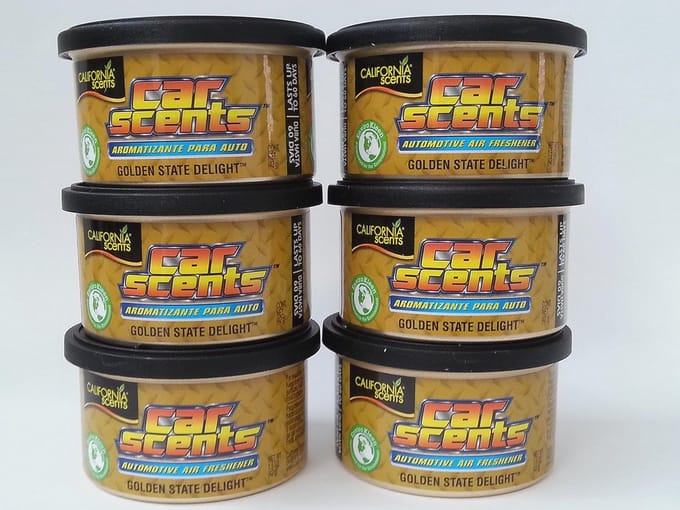 Luchtverfrisser voor Auto - California Golden State Delight Set van 6