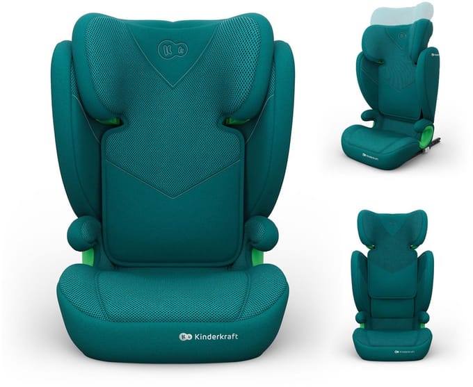 Kinderkraft JUNIOR FIX 2 PLUS - Autostoel - Meegroeiend - 100-150 cm - Groen