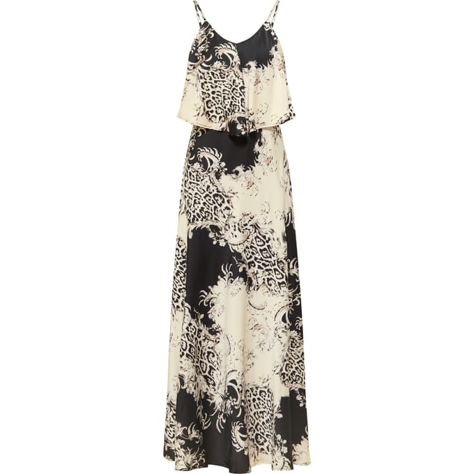 faina Maxi-jurk met all-over print nelice