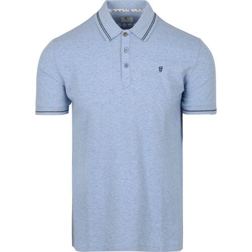 R2 Amsterdam Polo Soft Solid Light Blue - Maat S - Heren