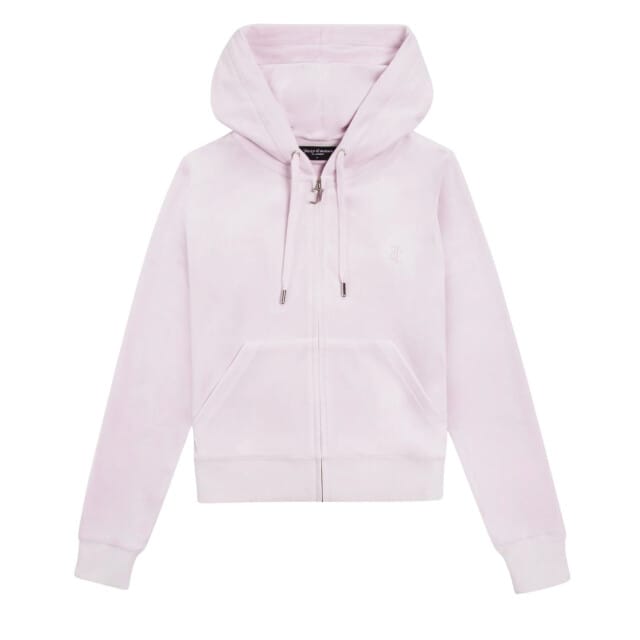 Juicy Couture Robertson hoodie met ritssluiting LICHTROZE - Maat M