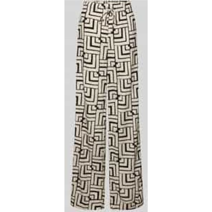 Stoffen broek van viscose met steekzakken en elastische band