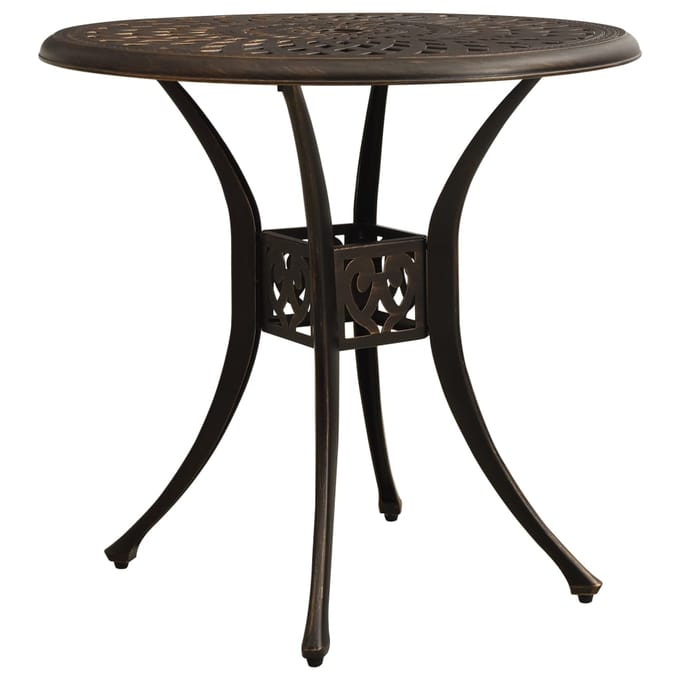vidaXL - Tuintafel - 78x78x72 - cm - gietaluminium - bronskleurig