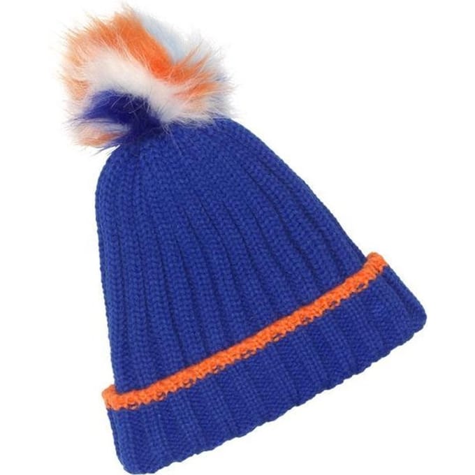 Mim-pi Meisjes Muts - Kobalt blauw - Maat 92/104