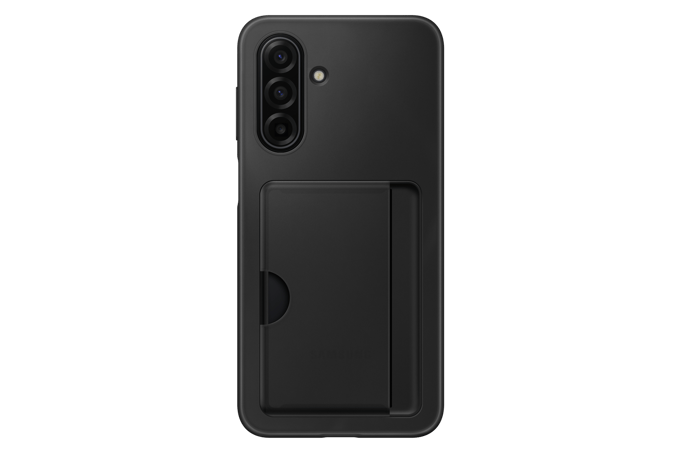 Samsung Samsung Card Slot Case Galaxy A17 black Case Samsung Galaxy A17 4G, Galaxy A17 5G Transparant