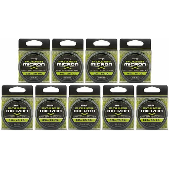 Power micron monofilament lijn x Matrix 100m