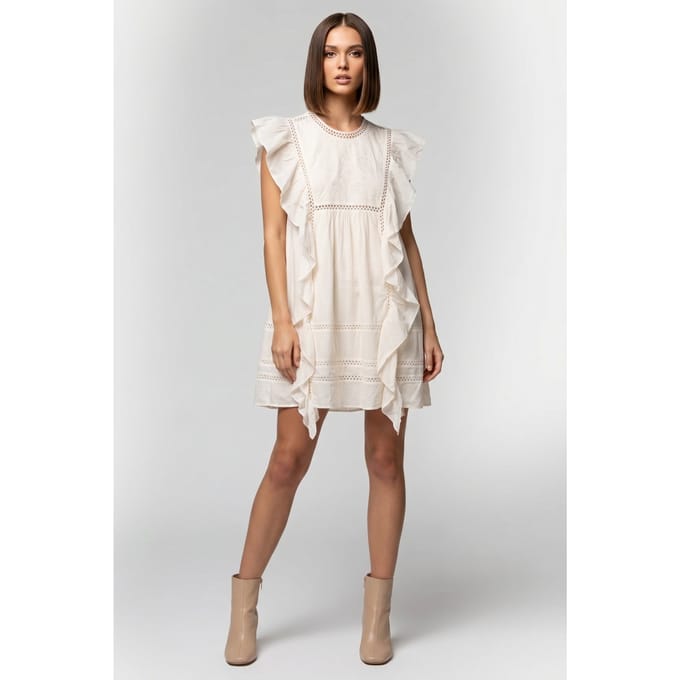 & Other Stories Silas Dress White Größe: 38 | Minikleider Outlet | Damen | Weiß