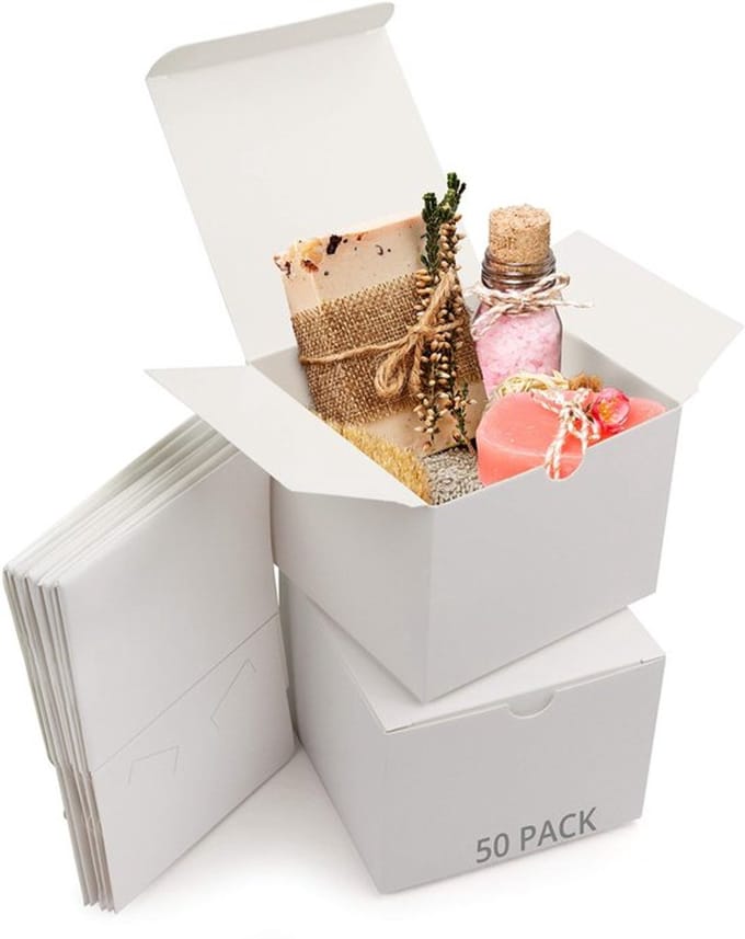 Allecto - Witte Hobby Kado Dozen - 50 Stuks - Makkelijk in Elkaar te