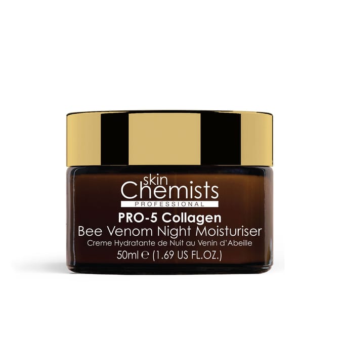skinChemists Pro-5 Collageen Anti-Aging Nachtcrème met Bijengif 50 ml