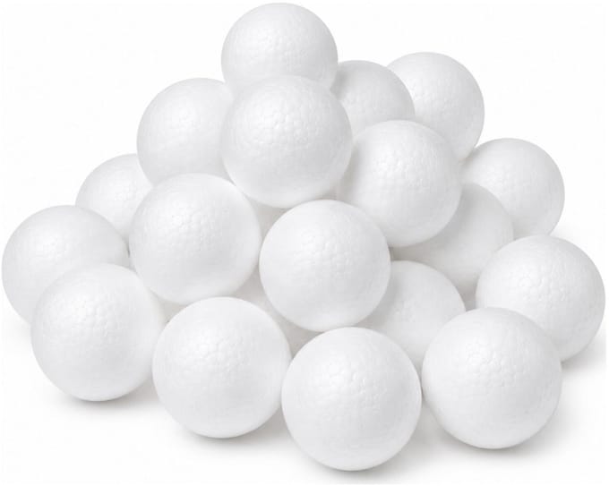 Piepschuim vormen - bal - 20x - D7 cm - styropor hobby / DIY vorm - basis knutselfiguren