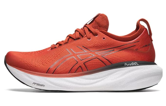 ASICS Gel-Nimbus 25 Spice Latte Zwart 45 red