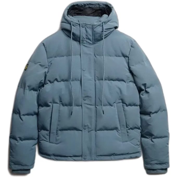 Superdry - Everest Korte Gewatteerde Jas Met Capuchon - Heren - Gewatteerde jassen