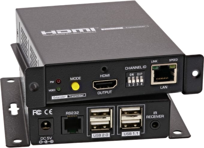 InLine® HDMI USB KVM Extender, uitbreiding via UTP, 4K tot 100m