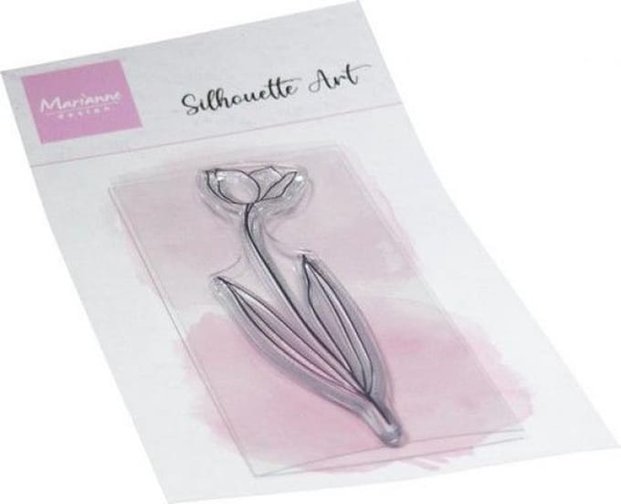 Clear Stamps, Silhouette Art – Tulip