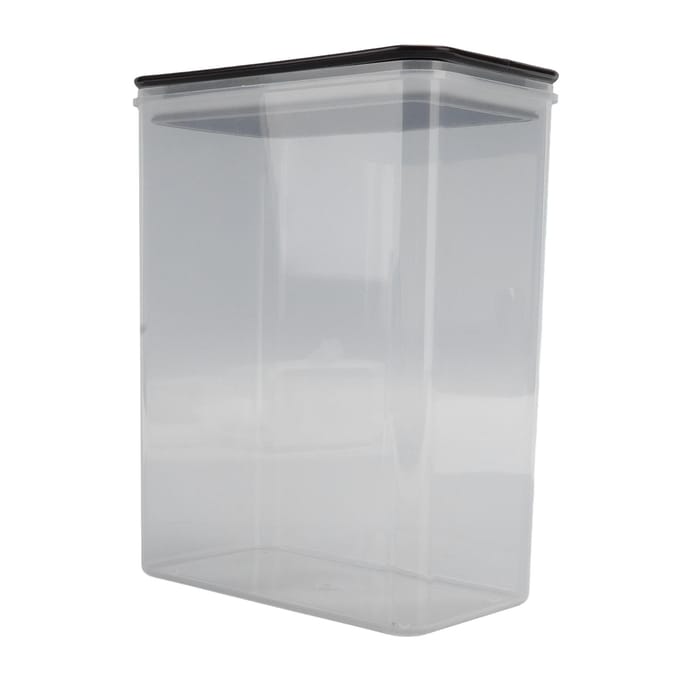 Voedselopbergcontainer Luchtdicht Transparant Koffieboon Organisatiecontainer voor Graan Rijst Noten L Large gray