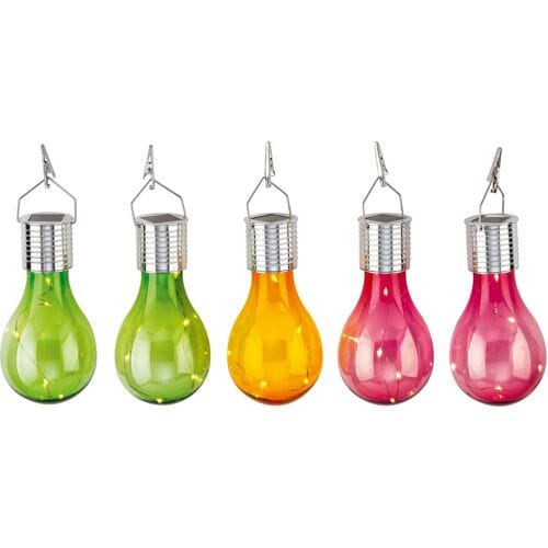 LIVARNO Set van 5 solar tuinlampen (Bont gekleurd)