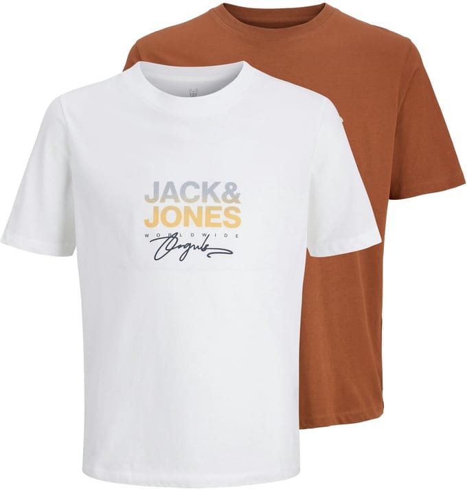 JACK&JONES - JORCANGGU TEE SS CREW NECK 2PK MP JNR - Jongens - T-shirts