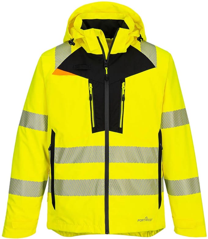 Portwest DX4 Hi-Vis Regenjack DX462 - Geel - S