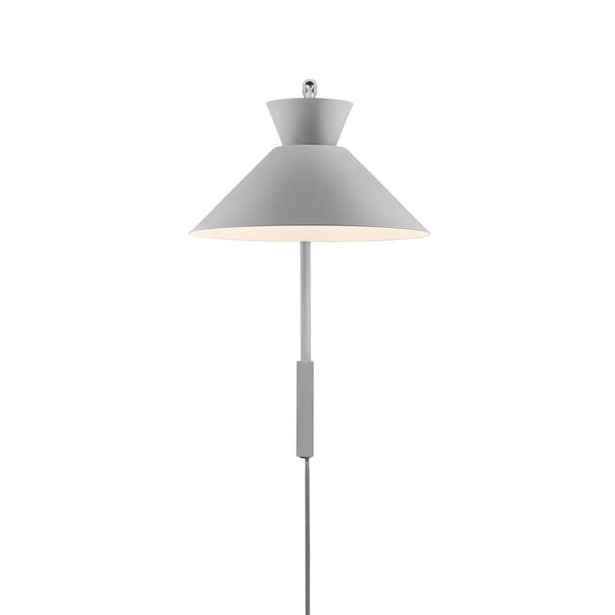 Nordlux Wandlamp Dial met stekker, grijs