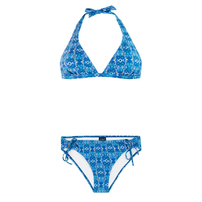 Protest PRTMuscle - Halter bikini set Dames - Koordsluiting - Uitneembare vulling - Normale pasvorm - Blauw