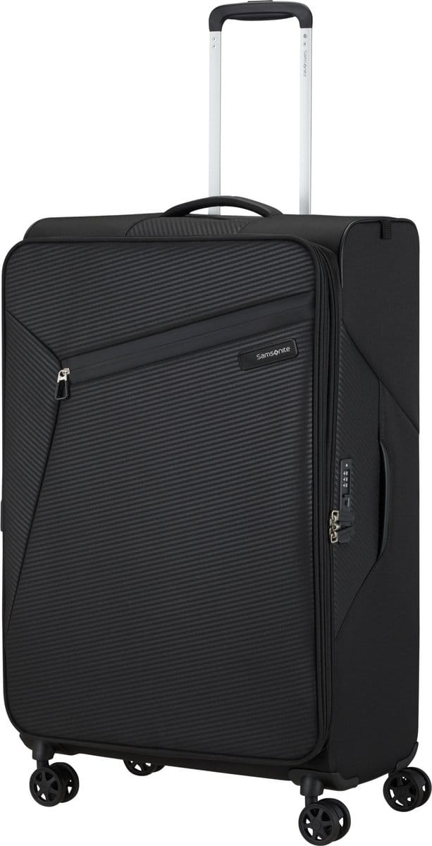 Samsonite Koffer - Litebeam Spinner 4 wiel 77cm uitbreidbaar - Black - 2.8 kg