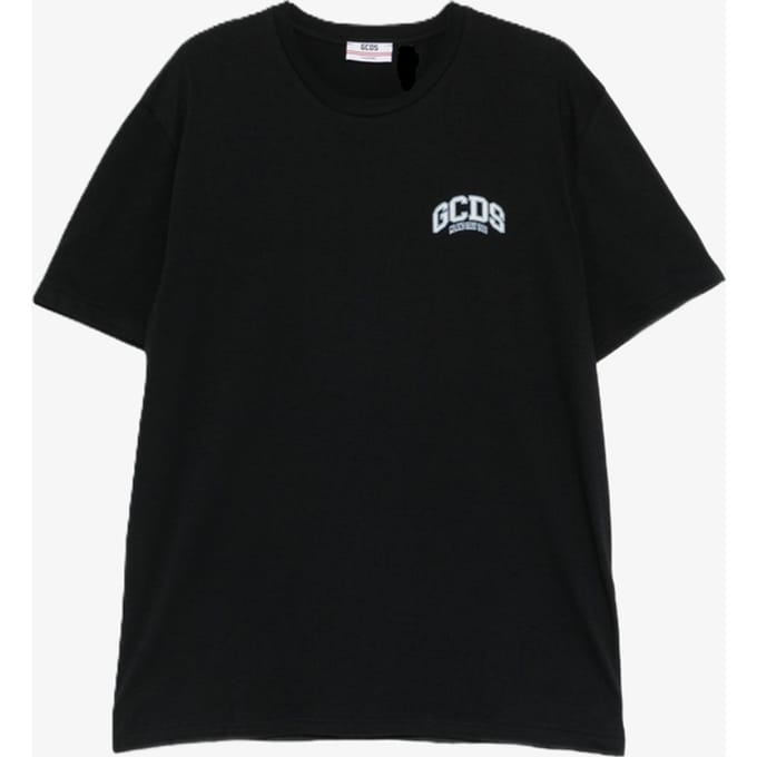 T-shirt logo lounge man zwart