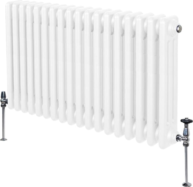 Traditionele 3 kolom radiator - wit - 600x832mm - 4331 btu