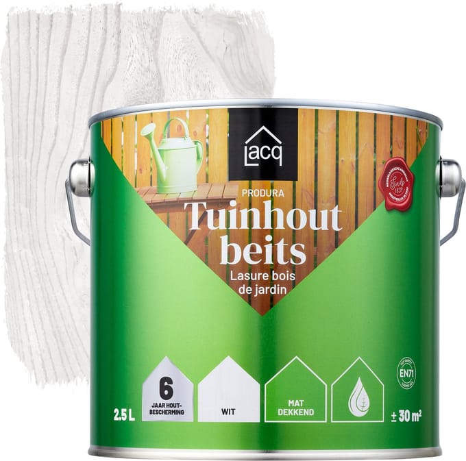 Lacq Tuinhoutbeits - 2.5L - Wit